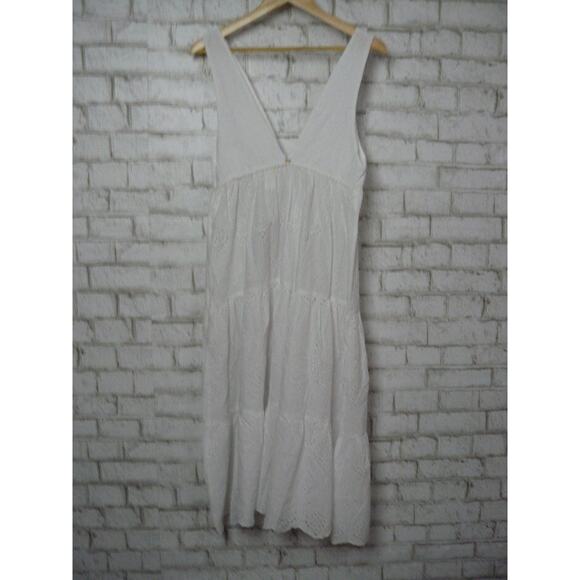 Pilyq Anne Eyelet Tiered Dress Swimsuit Beach Cover Up S XS NEW - Picture 5 of 8